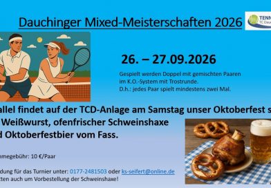 Mixed Meisterschaften und Oktoberfest 2026